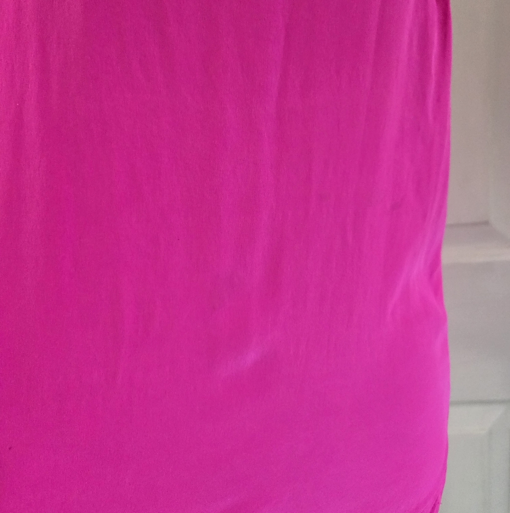 Amanda Uprichard Small Silk Pink Tank Top - Picture 2 of 9